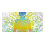 Colorful Buddha Lotus Print Towel
