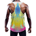 Colorful Buddha Lotus Print Training Tank Top