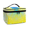 Colorful Buddha Lotus Print Travel Makeup Bag