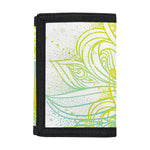 Colorful Buddha Lotus Print Trifold Wallet