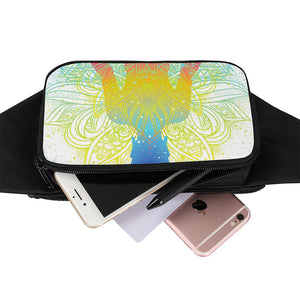 Colorful Buddha Lotus Print Waist Bag