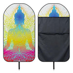 Colorful Buddha Lotus Print Waterproof Car Seat Cover