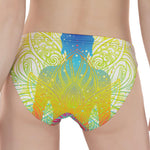 Colorful Buddha Lotus Print Women's Panties