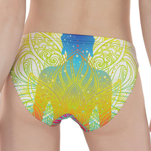 Colorful Buddha Lotus Print Women's Panties