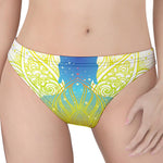 Colorful Buddha Lotus Print Women's Thong