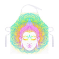 Colorful Buddha Mandala Print Adjustable Apron