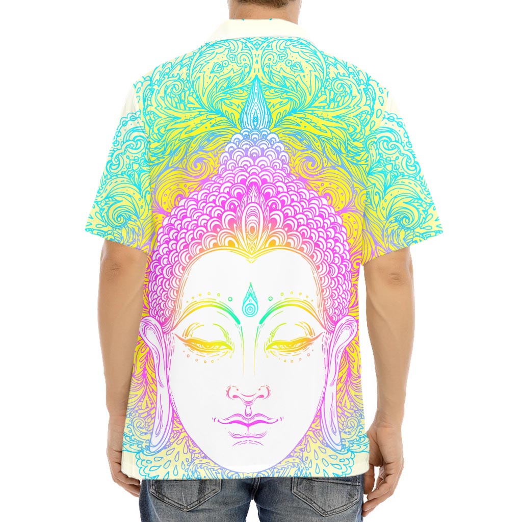 Colorful Buddha Mandala Print Aloha Shirt