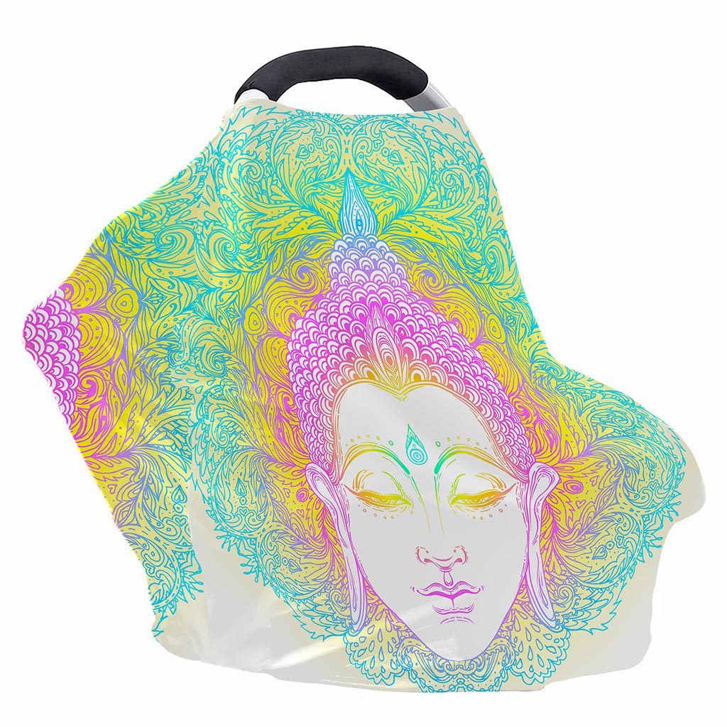 Colorful Buddha Mandala Print Baby Seat Cover