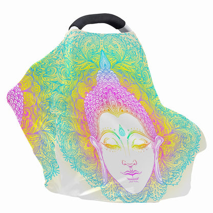Colorful Buddha Mandala Print Baby Seat Cover