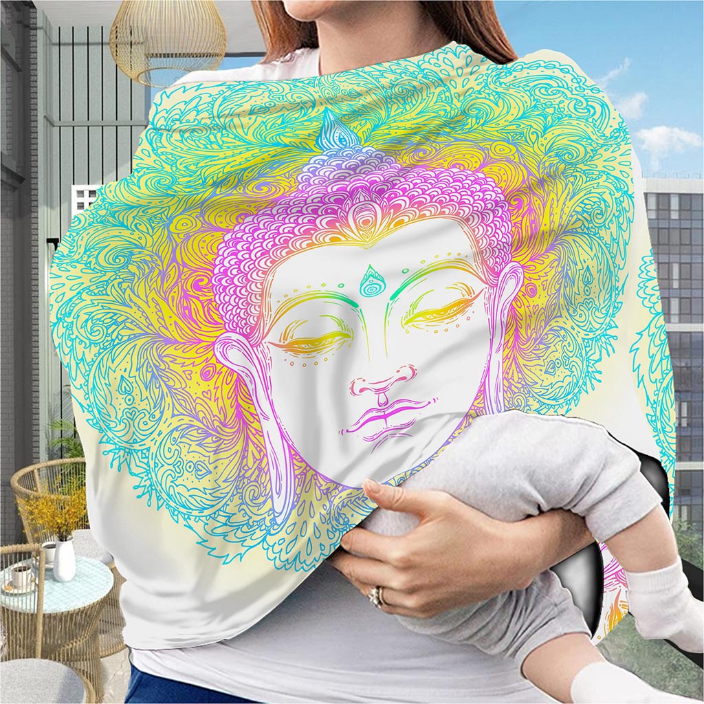 Colorful Buddha Mandala Print Baby Seat Cover