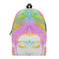 Colorful Buddha Mandala Print School Backpack