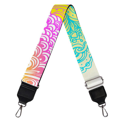 Colorful Buddha Mandala Print Bag Strap