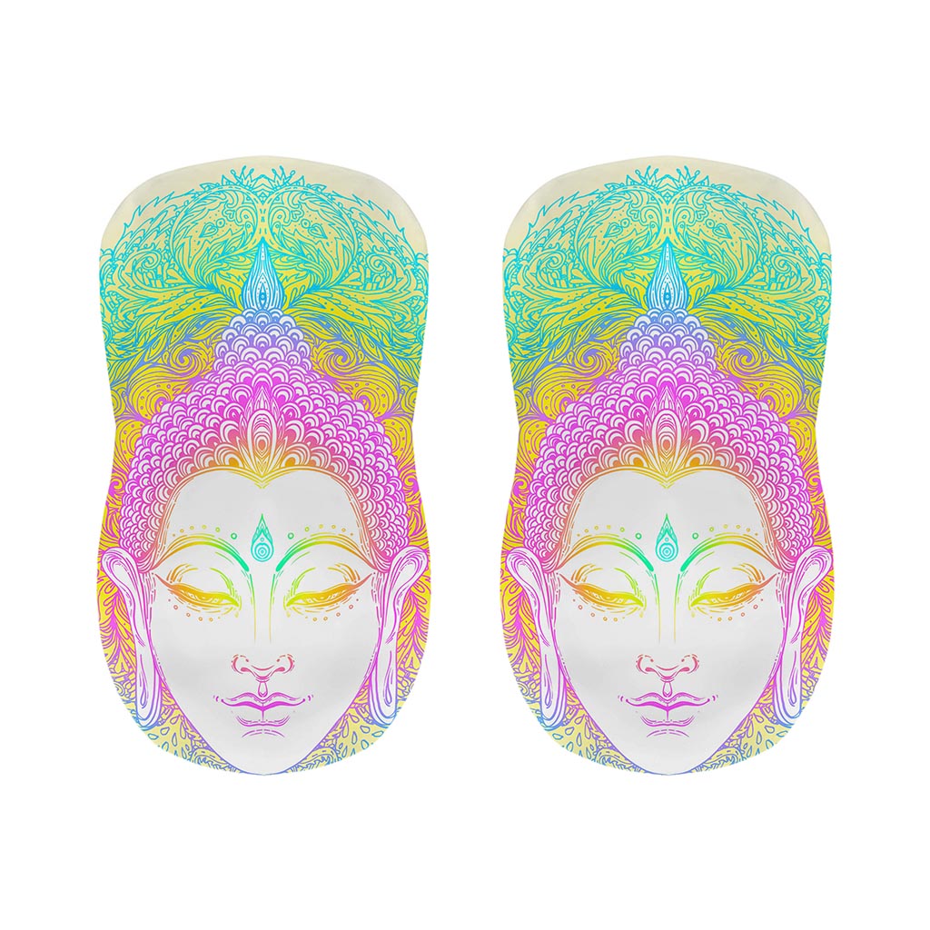 Colorful Buddha Mandala Print Bar Stool Covers