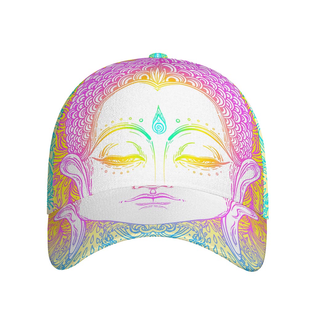 Colorful Buddha Mandala Print Baseball Cap