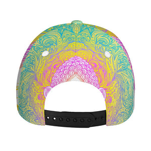 Colorful Buddha Mandala Print Baseball Cap