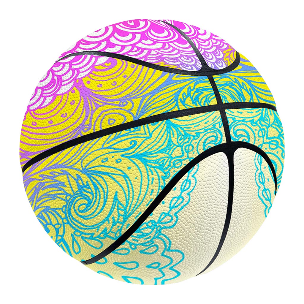 Colorful Buddha Mandala Print Basketball