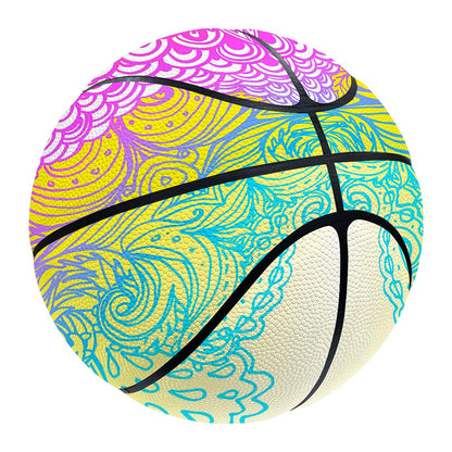 Colorful Buddha Mandala Print Basketball