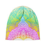 Colorful Buddha Mandala Print Beanie