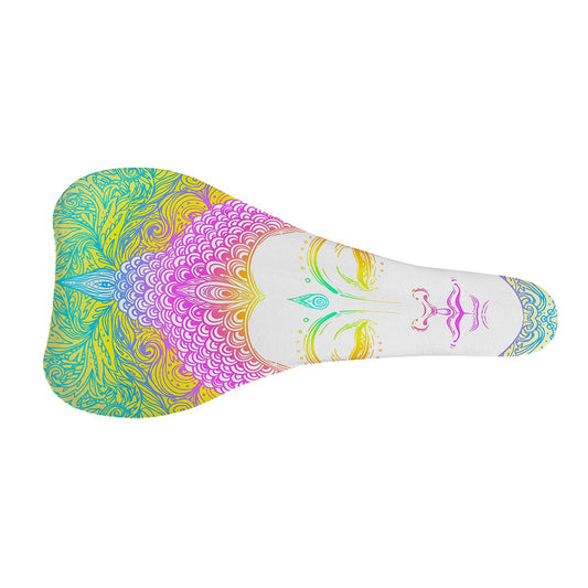 Colorful Buddha Mandala Print Bicycle Seat Cover