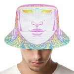 Colorful Buddha Mandala Print Bucket Hat