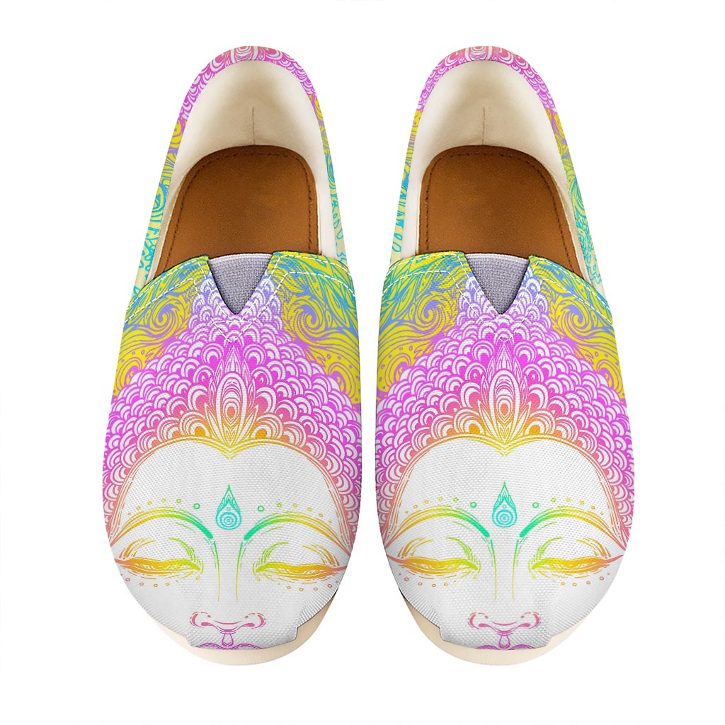 Colorful Buddha Mandala Print Casual Shoes