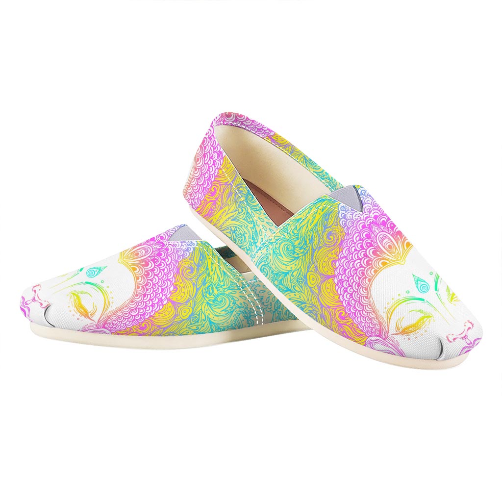 Colorful Buddha Mandala Print Casual Shoes