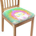 Colorful Buddha Mandala Print Chair Cushion Cover