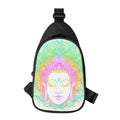 Colorful Buddha Mandala Print Sling Bag