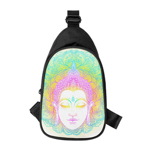 Colorful Buddha Mandala Print Chest Bag