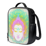 Colorful Buddha Mandala Print Crossbody Lunch Bag