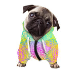 Colorful Buddha Mandala Print Dog Zip Up Hoodie