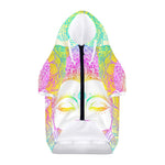 Colorful Buddha Mandala Print Dog Zip Up Hoodie