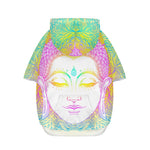 Colorful Buddha Mandala Print Dog Zip Up Hoodie