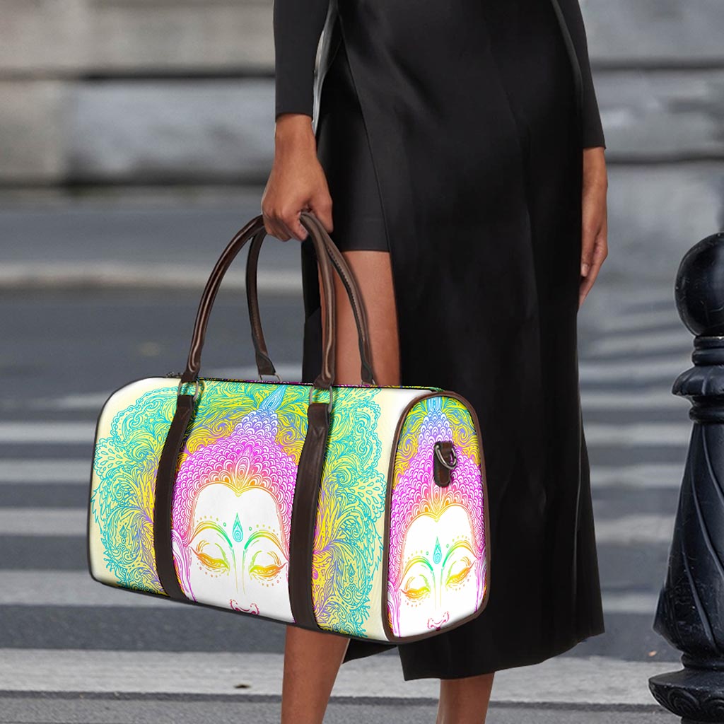 Colorful Buddha Mandala Print Duffle Bag