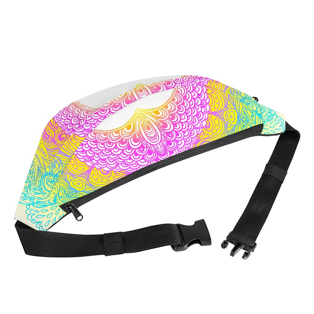 Colorful Buddha Mandala Print Fanny Pack