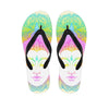 Colorful Buddha Mandala Print Flip Flops