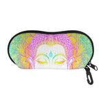 Colorful Buddha Mandala Print Glasses Case