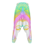 Colorful Buddha Mandala Print Hammer Pants