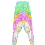 Colorful Buddha Mandala Print Hammer Pants