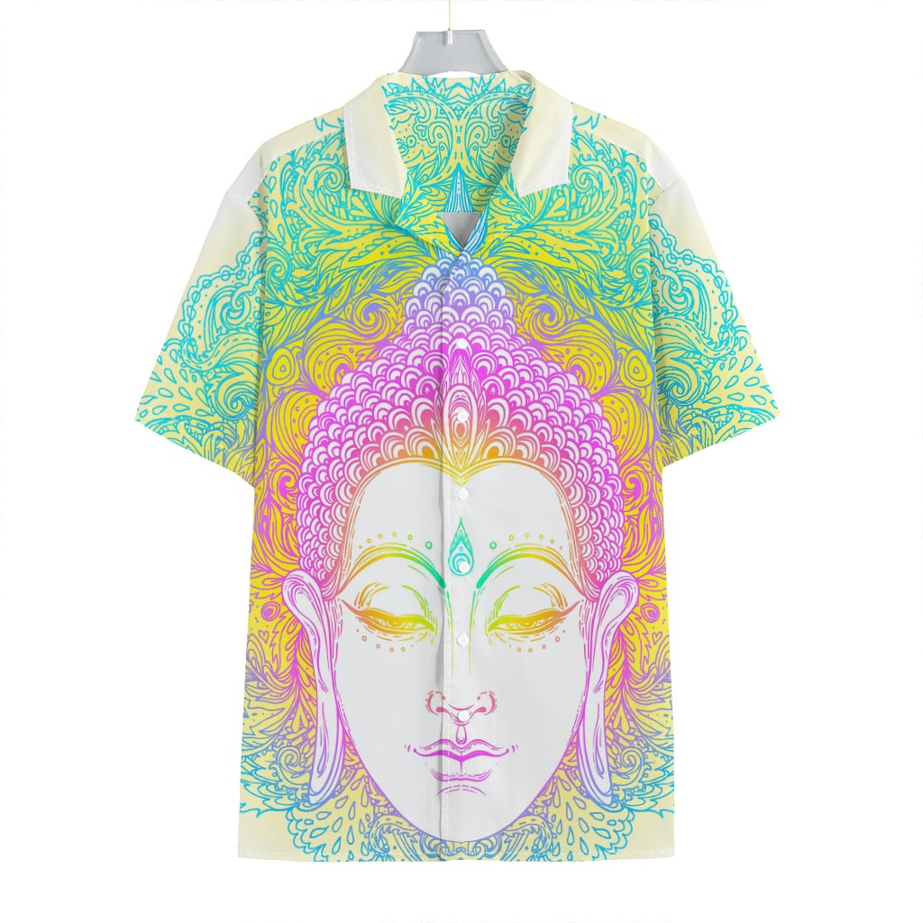 Colorful Buddha Mandala Print Hawaiian Shirt