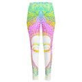Colorful Buddha Mandala Print High-Waisted Pocket Leggings