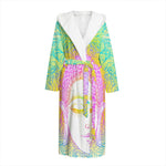 Colorful Buddha Mandala Print Hooded Bathrobe