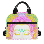 Colorful Buddha Mandala Print Insulated Lunch Bag