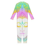 Colorful Buddha Mandala Print Jumpsuit