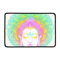 Colorful Buddha Mandala Print Kitchen Mat