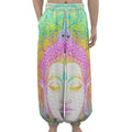 Colorful Buddha Mandala Print Lantern Pants