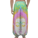 Colorful Buddha Mandala Print Lantern Pants