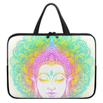 Colorful Buddha Mandala Print Laptop Sleeve With Handle
