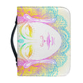 Colorful Buddha Mandala Print Leather Bible Cover