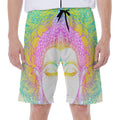 Colorful Buddha Mandala Print Men's Beach Shorts
